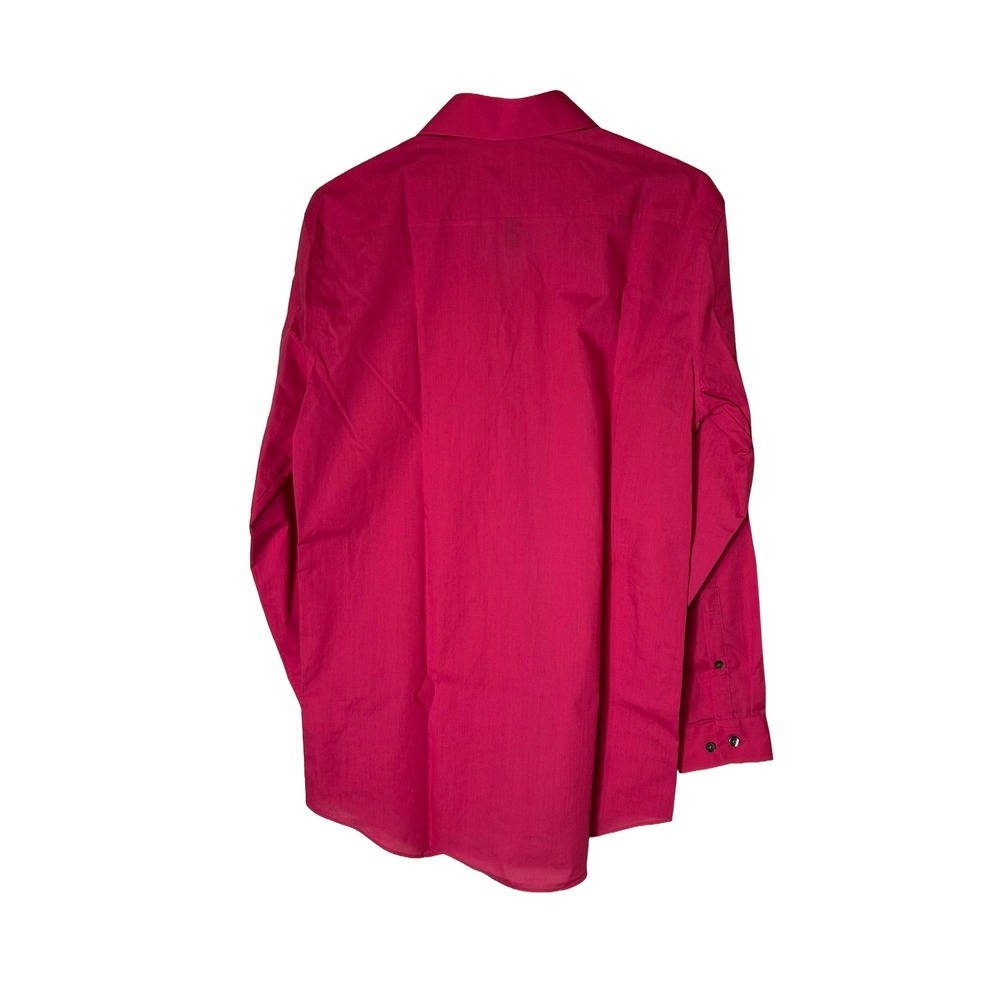 J Ferrar‎ Slim Fit Dress Shirt Men's Medium Pink Long Sleeve Button Down - Picture 2 of 4